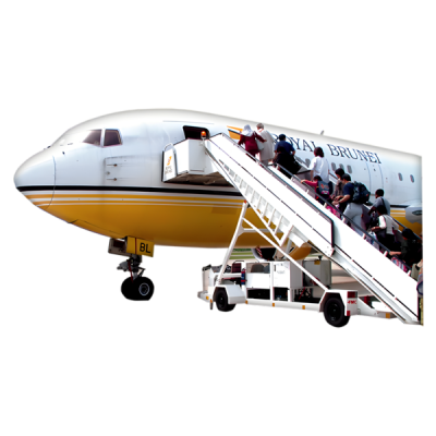 People boarding an aeroplane People boarding an aeroplane