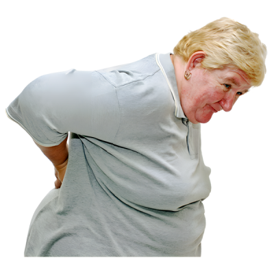 Image of a woman with back pain Image of a woman with back pain