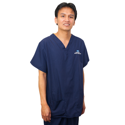 A medical professional in uniform
