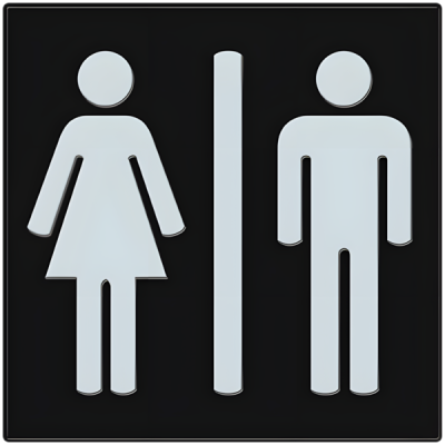 Male and female toilet sign Male and female toilet sign