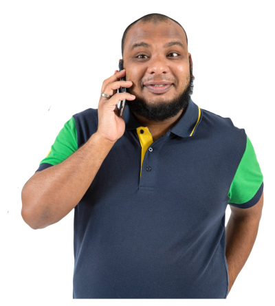 a man talking on a mobile phone