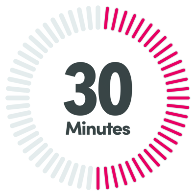 30 minutes of time 30 minutes of time